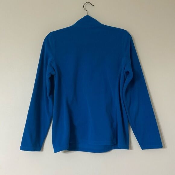 Eddie Bauer Blue Fleece Polyester Half Zip Pullover Sweater - Picture 5 of 5